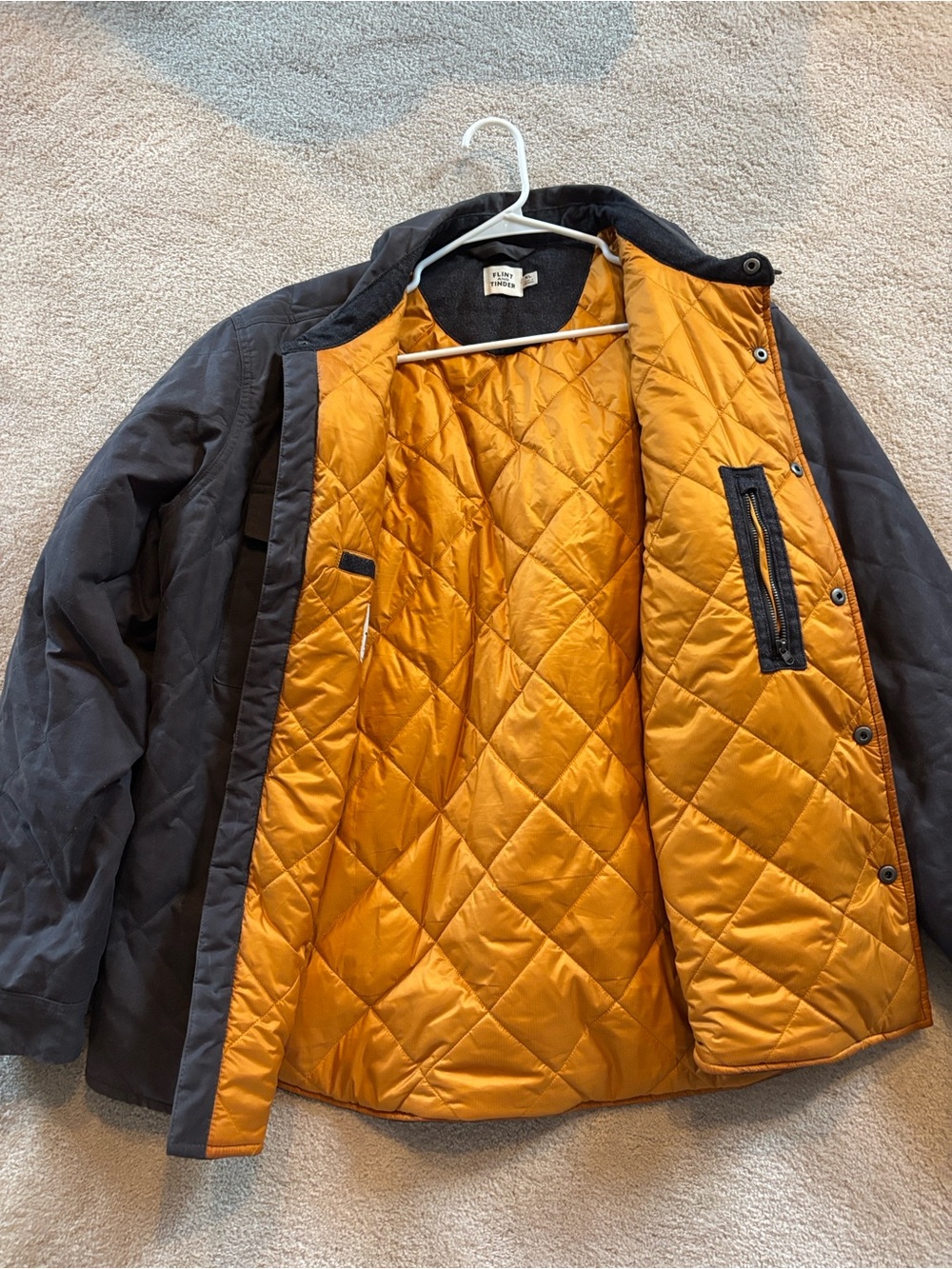 Flint and Tinder Quilted Waxed Shirt Jacket - Picture 2 of 4